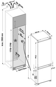 Встраиваемый холодильник KRONA BRISTEN FNF фото 4 в Челябинске