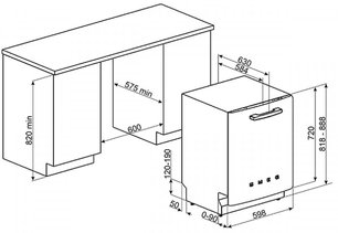 Посудомоечная машина Смег ST2FABRO фото 4 в Челябинске Посудомоечная машина Smeg ST2FABRO фото 4 в Челябинске