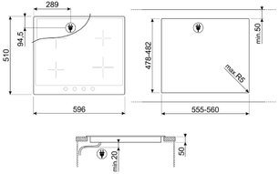 Варочная панель Smeg SI764BSM фото 4 в Челябинске