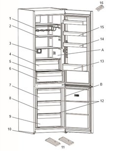 Холодильник Джекис JR FD20B2 фото 4 в Челябинске Холодильник Jacky`s JR FD20B2 фото 4 в Челябинске