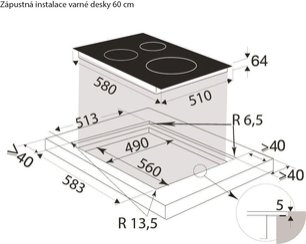 Индукционная варочная панель Brandt BPI6427B фото 3 в Челябинске