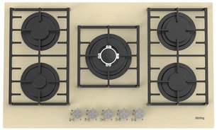 Газовая стеклянная варочная панель Korting HGG 9835 CTB фото в Челябинске