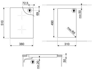 Варочная панель Smeg SR975NGH фото 4 в Челябинске