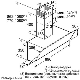 Вытяжка Бош DWK095G60T фото 4 в Челябинске Вытяжка Bosch DWK095G60T фото 4 в Челябинске