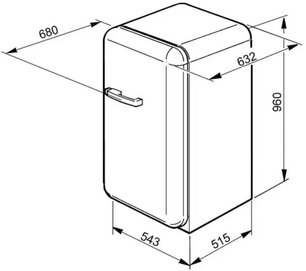 Холодильник Смег FAB10HLIT фото 3 в Челябинске Холодильник Smeg FAB10HLIT фото 3 в Челябинске