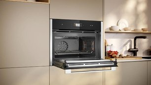 Компактный духовой шкаф с микроволнами Нефф C24MS31N0 фото 4 в Челябинске Компактный духовой шкаф с микроволнами Neff C24MS31N0 фото 4 в Челябинске