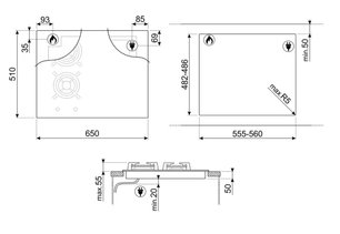 Варочная панель Smeg PM6621WLDR фото 4 в Челябинске