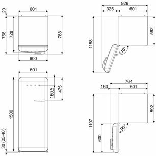 Холодильник Смег FAB28LPB5 фото 3 в Челябинске Холодильник Smeg FAB28LPB5 фото 3 в Челябинске