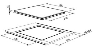 Варочная панель SMEG SI4631CB фото 2 в Челябинске