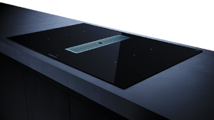 Индукционная варочная панель с вытяжкой Kuppersbusch KMI 8350.0 SR Stainless steel фото 3 в Челябинске