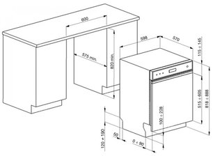 Посудомоечная машина Smeg PLA6442X2 фото 3 в Челябинске