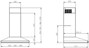 Вытяжка Де Дитрих DHP2962BX фото 3 в Челябинске Вытяжка De Dietrich DHP2962BX фото 3 в Челябинске