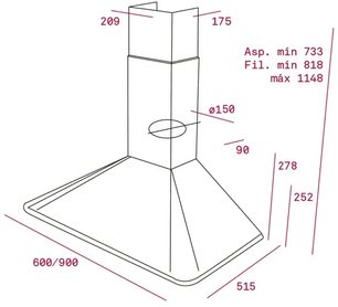 Вытяжка Тека DOS 90 BEIGE-BRASS фото 2 в Челябинске Вытяжка Teka DOS 90 BEIGE-BRASS фото 2 в Челябинске