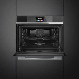 Компактный духовой шкаф с пароваркой Smeg SF4104VCN фото 3 в Челябинске
