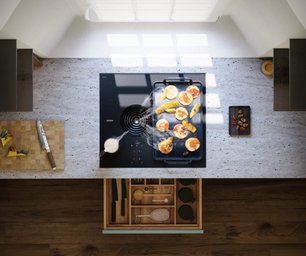 Индукционная варочная панель со встроенной вытяжкой BORA PURSU2R фото 3 в Челябинске