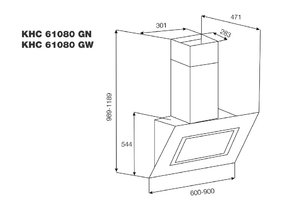 Вытяжка Кертинг KHC 61080 GN фото 4 в Челябинске Вытяжка Korting KHC 61080 GN фото 4 в Челябинске