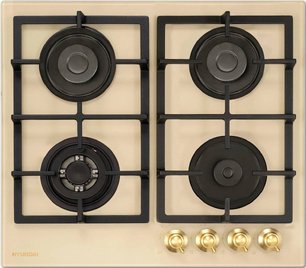 Газовая варочная панель Hyundai HHG 6434 BE фото в Челябинске