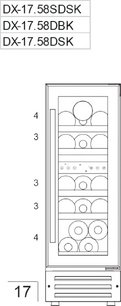 Винный шкаф Дунавокс DAUF-17.58DBH фото 4 в Челябинске Винный шкаф Dunavox DAUF-17.58DBH фото 4 в Челябинске