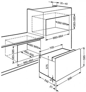 Духовой шкаф Смег S890MF-8 фото 2 в Челябинске Духовой шкаф Smeg S890MF-8 фото 2 в Челябинске