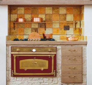 Духовой шкаф Рестарт ELF050 Burgundy фото 2 в Челябинске Духовой шкаф Restart ELF050 Burgundy фото 2 в Челябинске