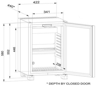 Минибар Dometic RH 449 LDAG фото 4 в Челябинске