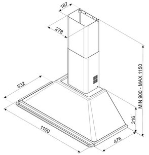 Вытяжка Smeg KT110S фото 2 в Челябинске
