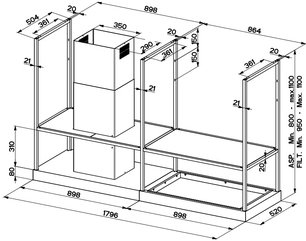 Вытяжка Фабер T-SHELF EV8 BK MATT A180 фото 2 в Челябинске Вытяжка Faber T-SHELF EV8 BK MATT A180 фото 2 в Челябинске