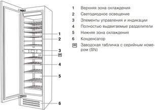 Встраиваемый винный шкаф V-Zug WineCooler V6000 Supreme WC6T-51097 L фото 2 в Челябинске Встраиваемый винный шкаф V-Zug WineCooler V6000 Supreme WC6T-51097 L фото 2 в Челябинске
