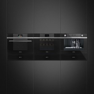 Компактный духовой шкаф с пароваркой Smeg SF4104VCN фото 4 в Челябинске