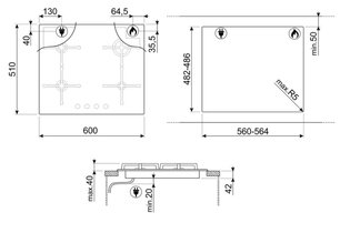 Варочная панель Smeg PV164N2 фото 4 в Челябинске