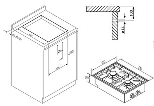 Варочная панель Ilve HF40FR фото 2 в Челябинске