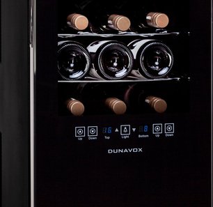 Винный шкаф Дунавокс DAFT-24.68DSC фото 3 в Челябинске Винный шкаф Dunavox DAFT-24.68DSC фото 3 в Челябинске