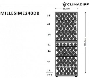 Винный шкаф CLIMADIFF MILLESIME240DB фото 2 в Челябинске Винный шкаф CLIMADIFF MILLESIME240DB фото 2 в Челябинске