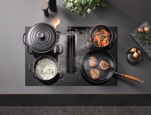 Варочная панель с вытяжкой Miele KMDA 7272 FL-U фото 3 в Челябинске