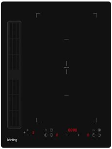Индукционная варочная панель с интегрированной вытяжкой Кертинг HIBH 40980 NB фото в Челябинске Индукционная варочная панель с интегрированной вытяжкой Korting HIBH 40980 NB фото в Челябинске