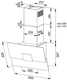 Вытяжка Кертинг KHC 66373 BXGN фото 4 в Челябинске Вытяжка Korting KHC 66373 BXGN фото 4 в Челябинске