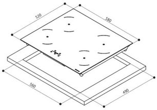 Варочная панель Faber FBH 64 BK фото 3 в Челябинске