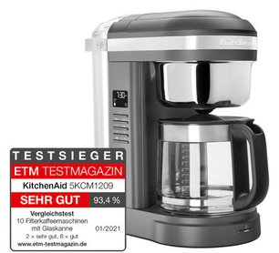 Кофеварка Китчен Эйд 5KCM1209EDG фото 3 в Челябинске Кофеварка KitchenAid 5KCM1209EDG фото 3 в Челябинске