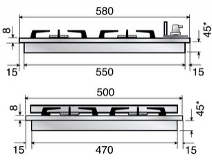 Варочная панель Ilve H360CV Burgundy фото 2 в Челябинске