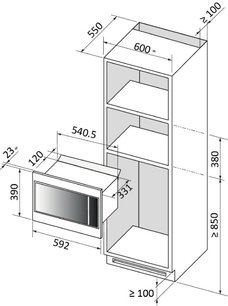 Встраиваемая микроволновая печь Brandt BMS7120WW фото 4 в Челябинске
