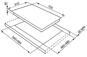 Варочная панель Smeg PV175B фото 2 в Челябинске