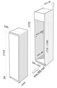 Встраиваемый холодильник Де Дитрих DRS1332J фото 2 в Челябинске Встраиваемый холодильник De Dietrich DRS1332J фото 2 в Челябинске