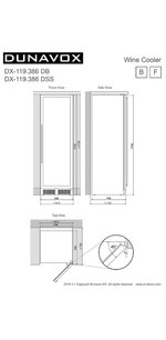 Винный шкаф Дунавокс DX-119.386DSS фото 2 в Челябинске Винный шкаф Dunavox DX-119.386DSS фото 2 в Челябинске