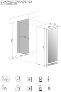 Винный шкаф Дунавокс DX-123.338DSS фото 3 в Челябинске Винный шкаф Dunavox DX-123.338DSS фото 3 в Челябинске