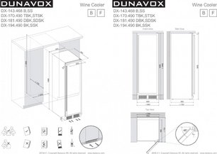 Винный шкаф Дунавокс DX-194.490CK фото 4 в Челябинске Винный шкаф Dunavox DX-194.490CK фото 4 в Челябинске