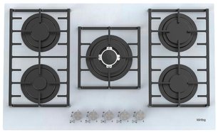 Газовая стеклянная варочная панель Korting HGG 9835 CTW фото в Челябинске