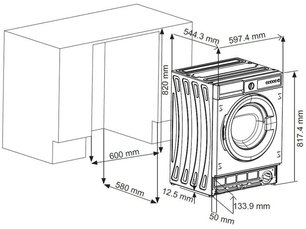 Встраиваемая стиральная машина Крона KALISA 1400 8K WHITE фото 4 в Челябинске Встраиваемая стиральная машина KRONA KALISA 1400 8K WHITE фото 4 в Челябинске