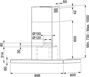 Вытяжка Франке FCR 925 I TC BK XS фото 2 в Челябинске Вытяжка Franke FCR 925 I TC BK XS фото 2 в Челябинске