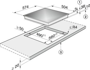 Зависимая варочная панель Miele KM 6012 фото 2 в Челябинске