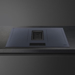 Индукционная варочная панель со встроенной вытяжкой Smeg HOBD182DG фото 2 в Челябинске